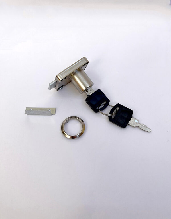 Cerradura para mueble base cuadrada